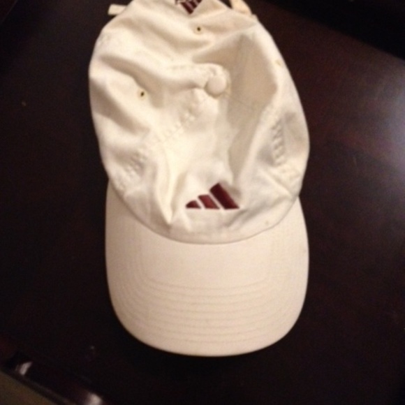 Adidas Pale Yellow unisex hat baseball cap brown logo - Picture 3 of 4
